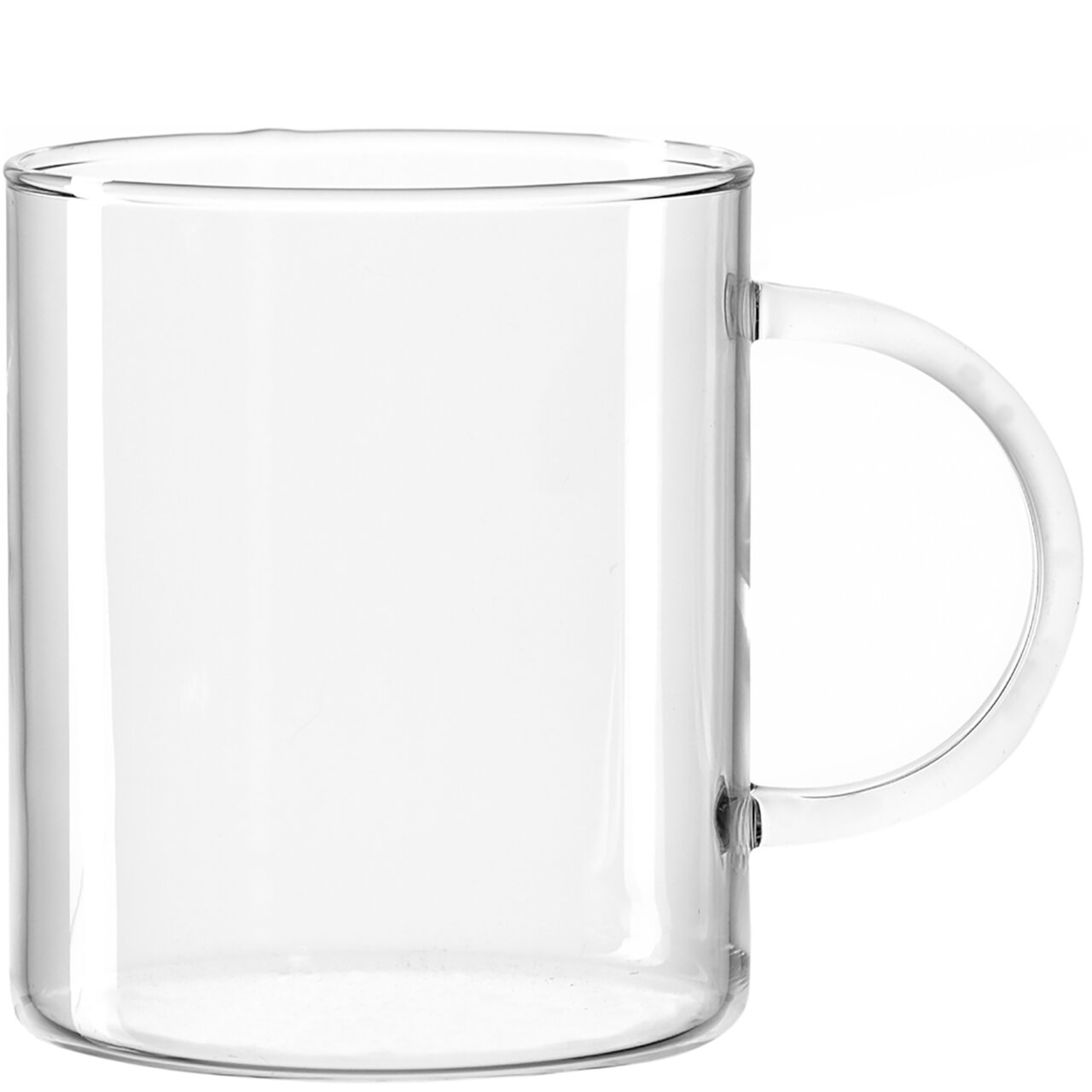 Leonardo Theeglas NOVO Doorzichtig theeglas Novo 570 ml met oor, zijaanzicht