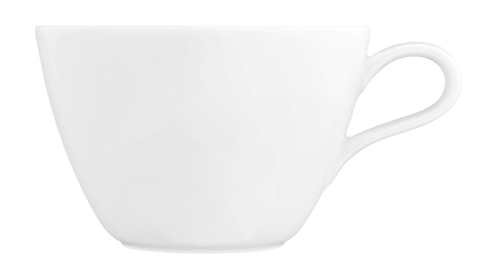 Seltmann Weiden Milchkaffeetasse LIFE Weiße Milchkaffeetasse Life 0,37l, seitliche Ansicht
