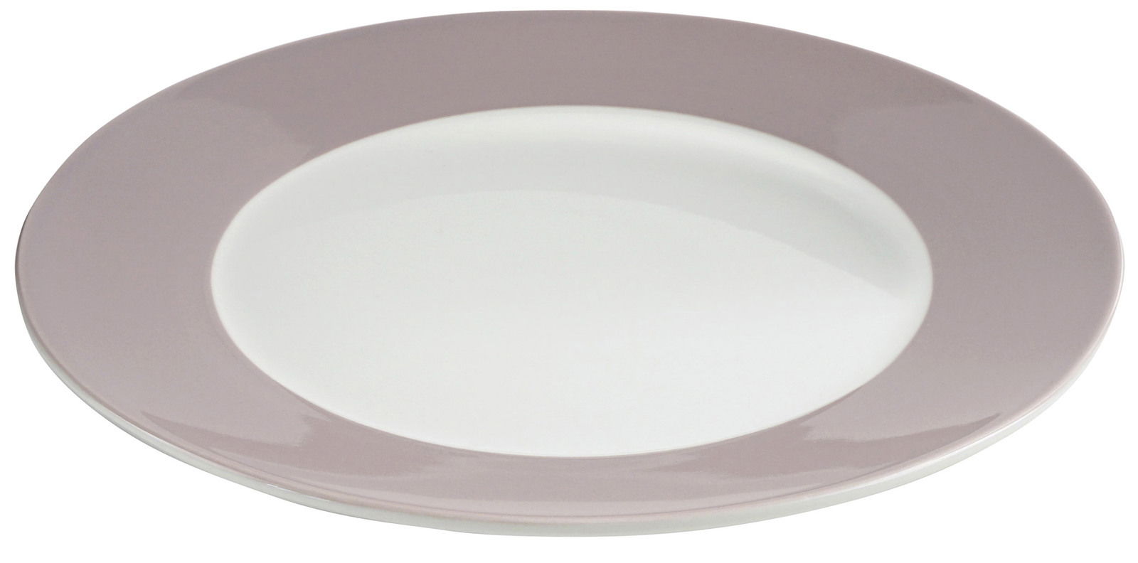 Teller aus einem 19-teiligen Dinnerset in Beere, seitliche Perspektive