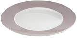 Teller aus einem 19-teiligen Dinnerset in Beere, seitliche Perspektive