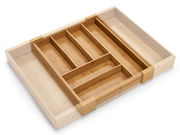 Ausziehbarer Besteckkasten aus Holz, Vogelperspektive