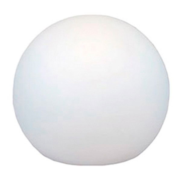 Kugelleuchte BULY 20, weiße Kugelform, frontale Ansicht