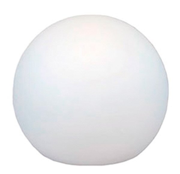Kogelvormige lamp BULY 20, witte kogelvorm, vooraanzicht