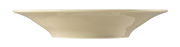 Seitenansicht eines sandbeigen Suppentellers mit einem Durchmesser von 22,5 cm.