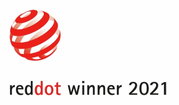 Red Dot Award Gewinner 2021 Logo, Vorderansicht