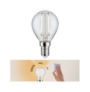 LED-lamp met E14-fitting, dimbaar in drie standen, vooraanzicht