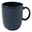 Blauer Kaffeebecher Lave 340ml, seitliche Perspektive