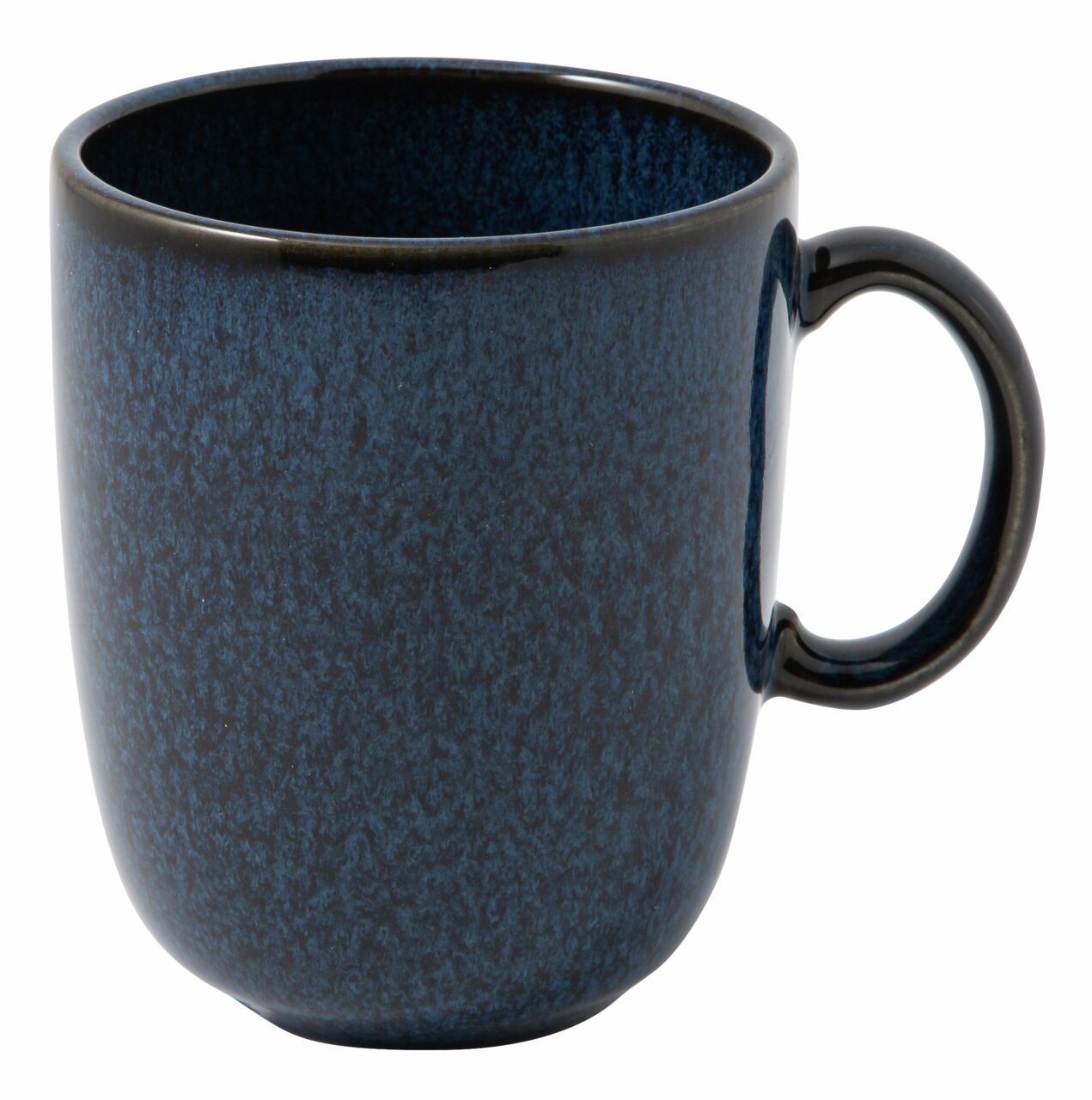 Like by Villeroy & Boch Kaffeetasse LAVE BLEU Blauer Kaffeebecher Lave 340ml, seitliche Perspektive