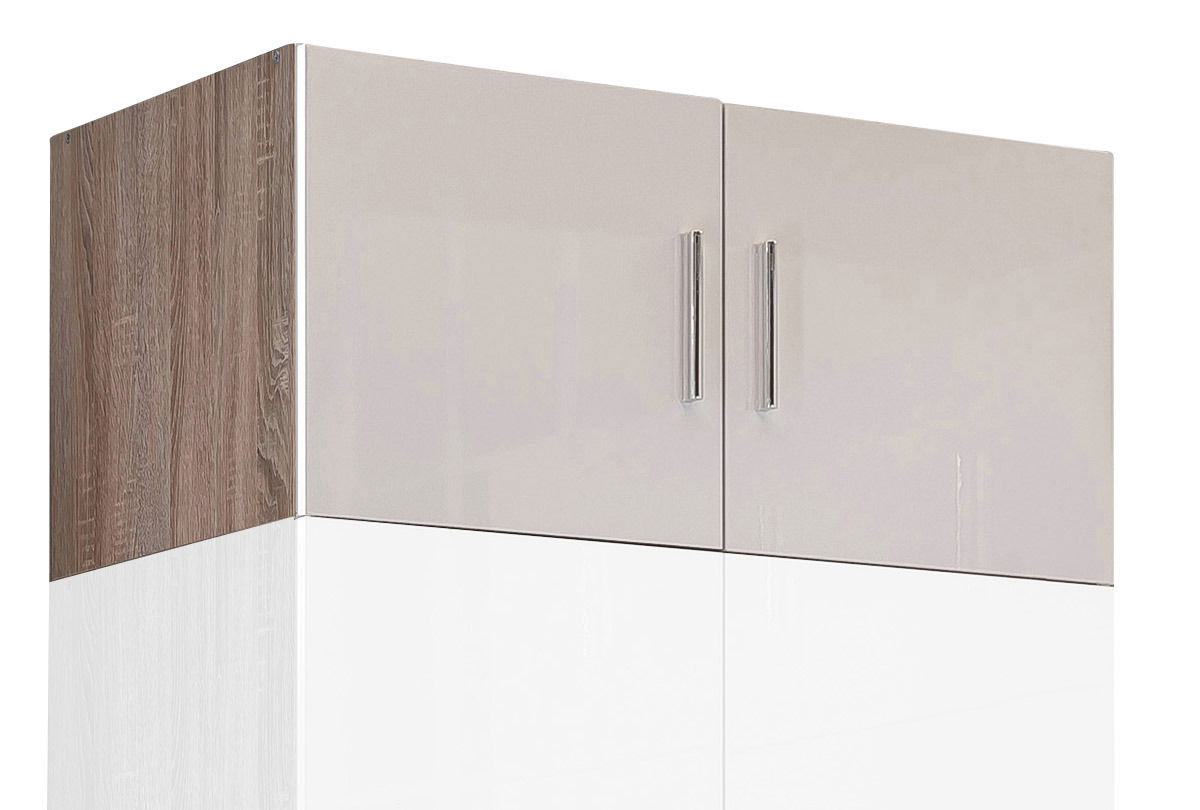 XORA Aufsatz T40 MALTA Küchenaufsatz T40 mit zwei Türen, Holzoptik an der Seite, Frontansicht