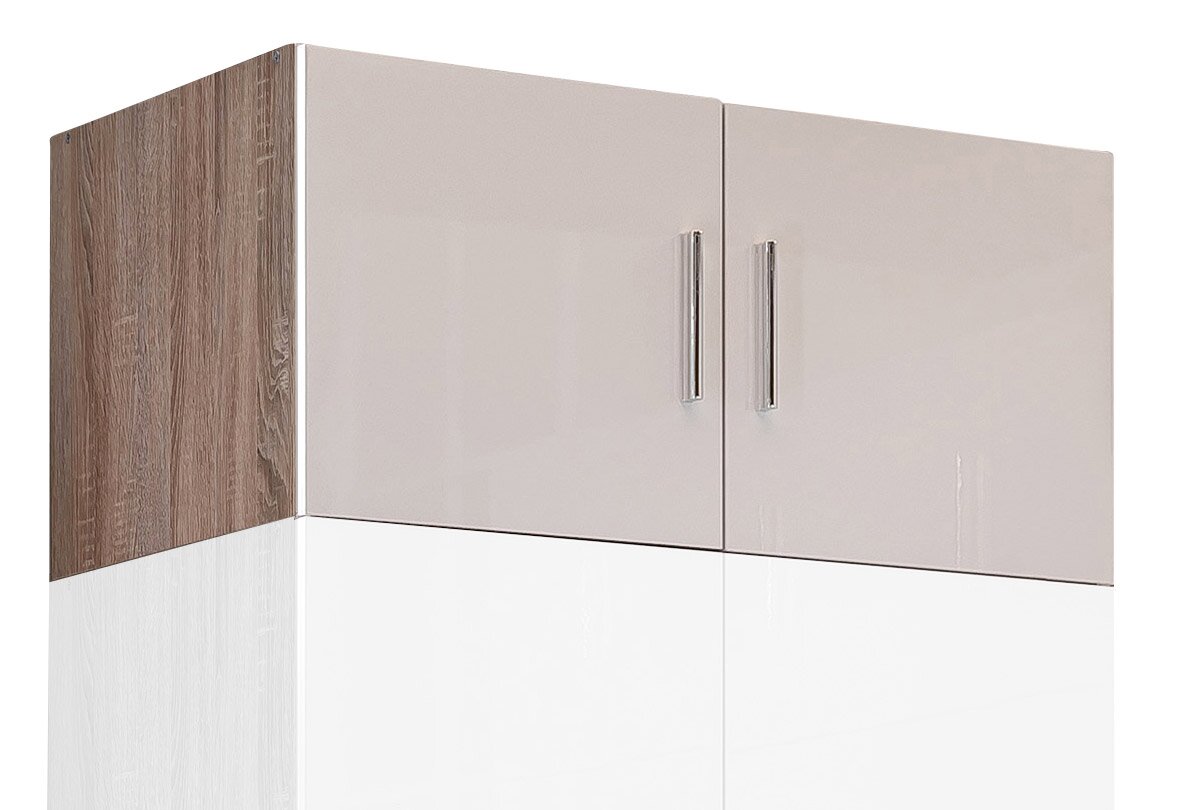 XORA Aufsatz T40 MALTA Küchenaufsatz T40 mit zwei Türen, Holzoptik an der Seite, Frontansicht