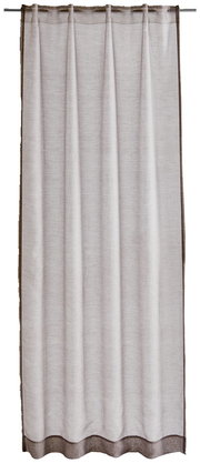 Vorhang in umbra Farbe mit Allover-Muster, frontal aufgenommen