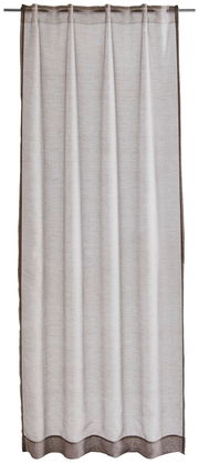 Vorhang in umbra Farbe mit Allover-Muster, frontal aufgenommen