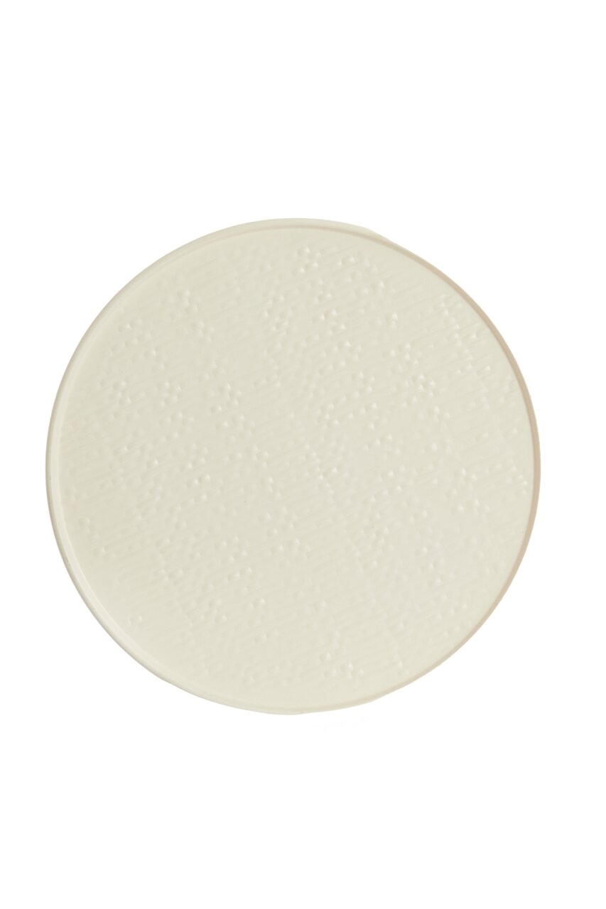 Runde Tischplatte mit strukturierter Oberfläche, Draufsicht