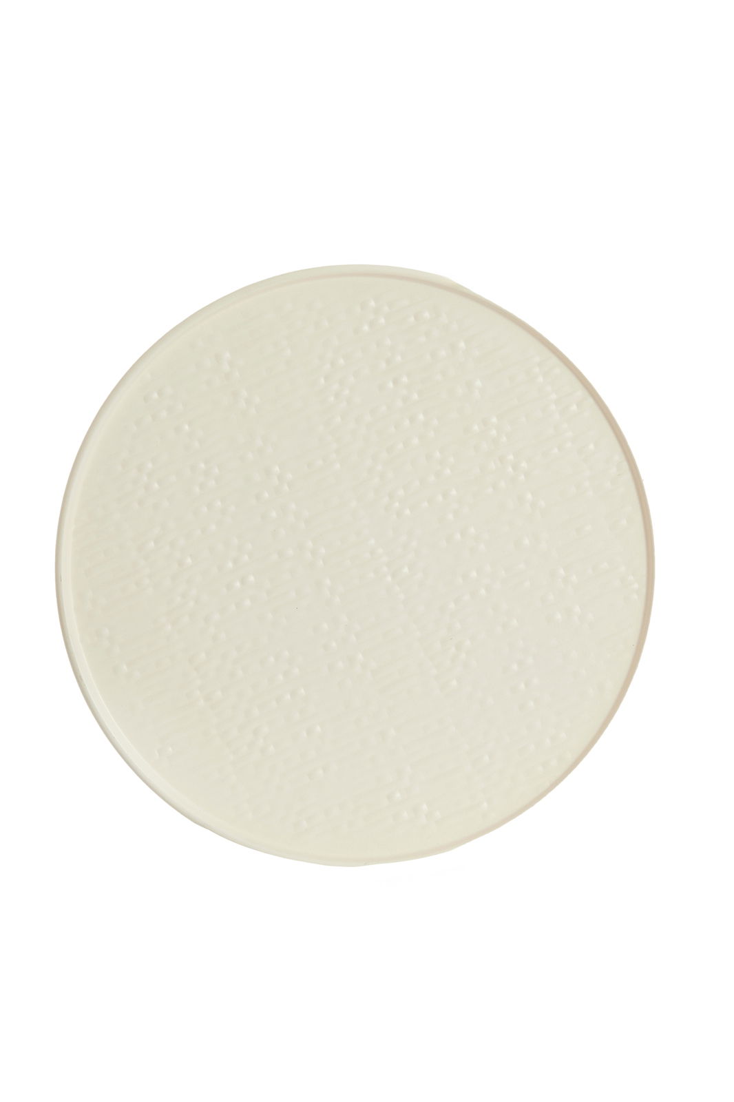 Runde Tischplatte mit strukturierter Oberfläche, Draufsicht