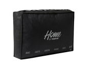 Schwarze Verpackung der Luxe Duo-Decke von Home by Tempur, seitliche Perspektive
