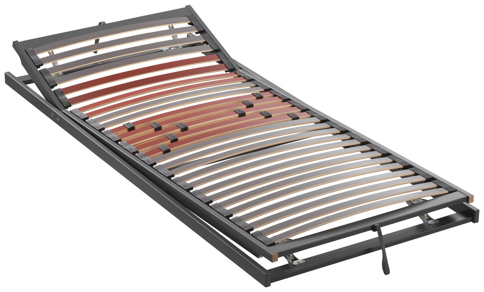 Dieter Knoll Federholzrahmen Sprint KF TOPFORM Federholzrahmen Sprint KF in schräger Perspektive mit verstellbarem Kopfteil und elastischen Holzlatten.