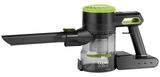 Akku-Zyklon-Staubsauger 22,2V in Seitenansicht mit grünem Akzent und transparentem Staubbehälter