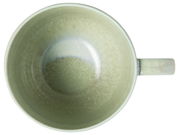 Grüner Becher mit Henkel, Ansicht von oben