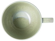 Grüner Becher mit Henkel, Ansicht von oben