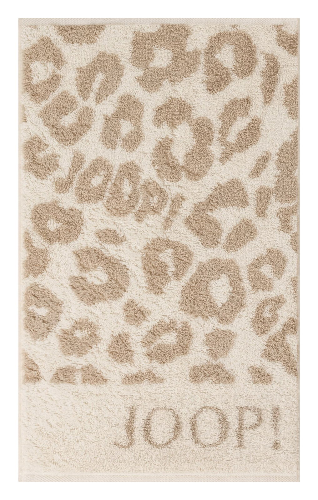 JOOP! Gästetuch LEO Gästetuch mit Leopardenmuster und JOOP!-Schriftzug, Draufsicht