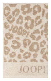 Gästetuch mit Leopardenmuster und JOOP!-Schriftzug, Draufsicht