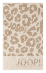 Gastenhanddoek met luipaardprint en JOOP!-logo, bovenaanzicht