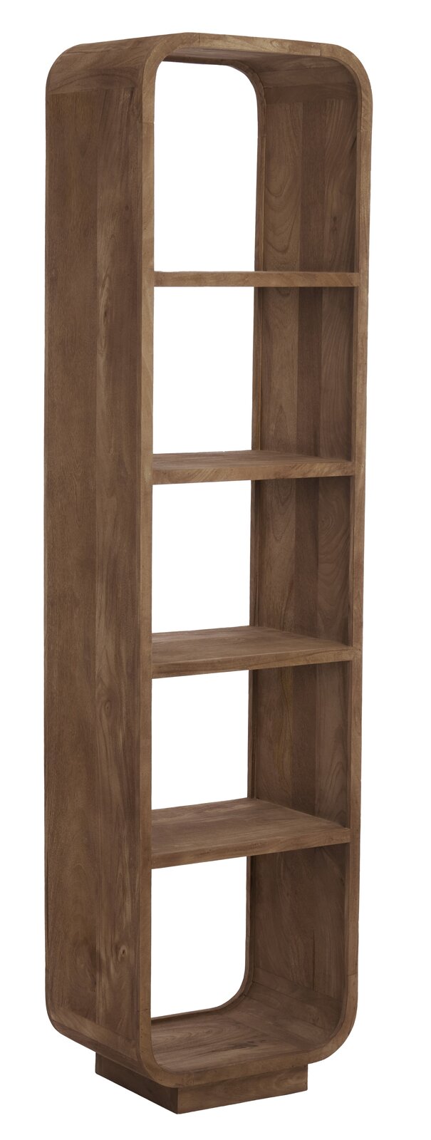 Light&Living Standregal DANE Standregal aus Holz mit abgerundeten Ecken, seitliche Perspektive