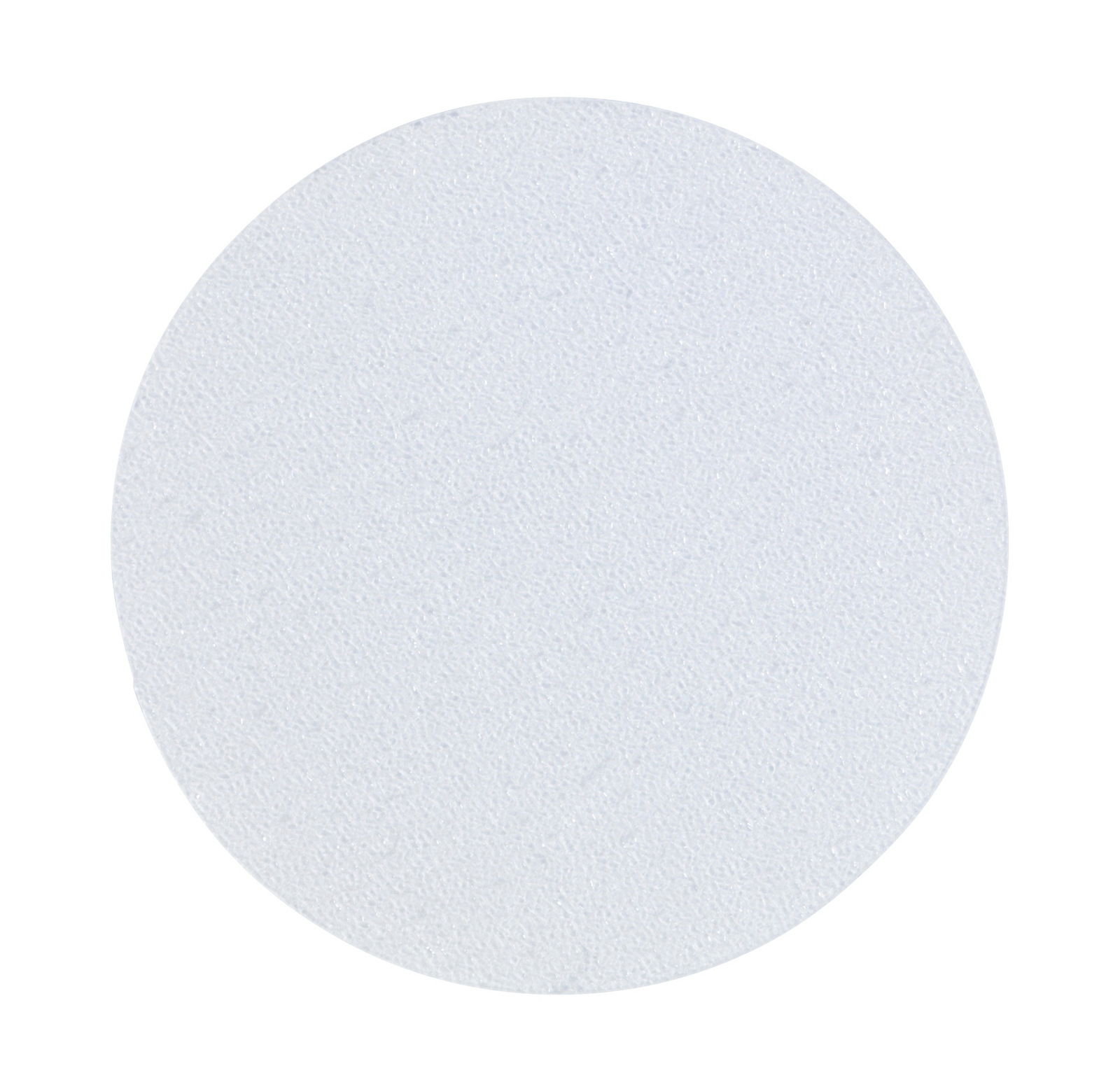 Runder Anti-Rutschsticker in Nahaufnahme, weiße Farbe, texturierte Oberfläche
