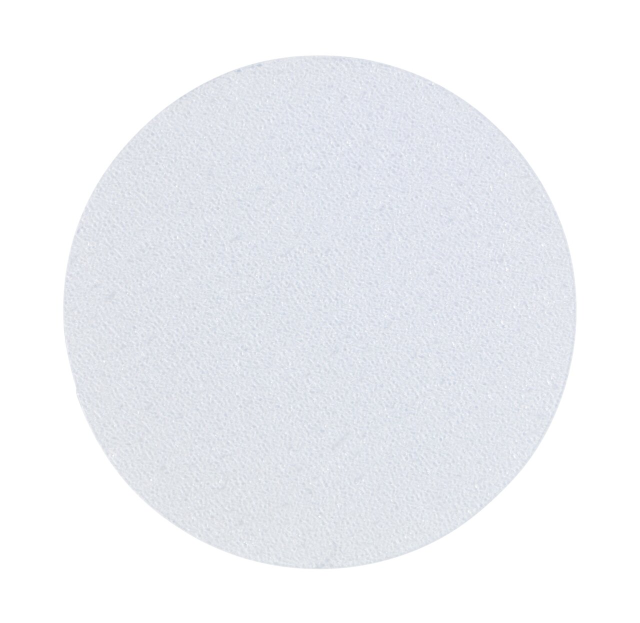 Close-up van een ronde antislipsticker, witte kleur, gestructureerd oppervlak