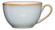 Zijaanzicht van een elegant koffiekopje met een inhoud van 220 ml, uitgevoerd in zachte aardetinten en met een glad oppervlak.