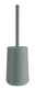 Beslagsboden WC-Bürste inkl. Behälter WC-Bürste mit Behälter aus Kunststoff in minimalistischer, moderner Gestaltung, frontal abgebildet.