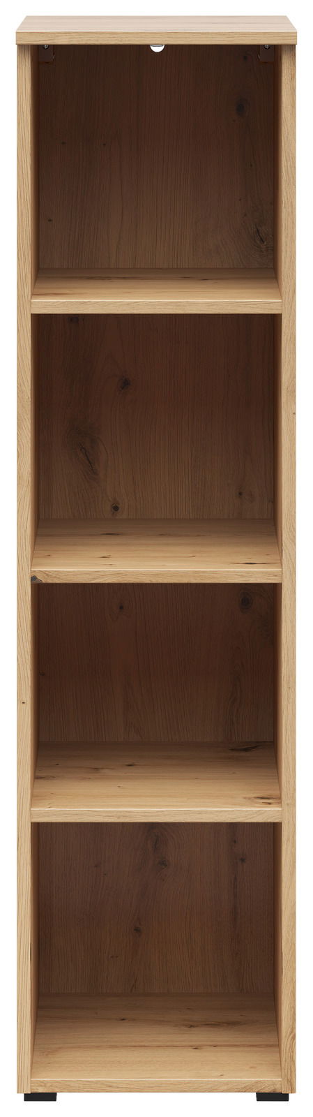 Carryhome Regal MULTISTAURAUM Holzregal mit vier offenen Fächern, frontale Ansicht