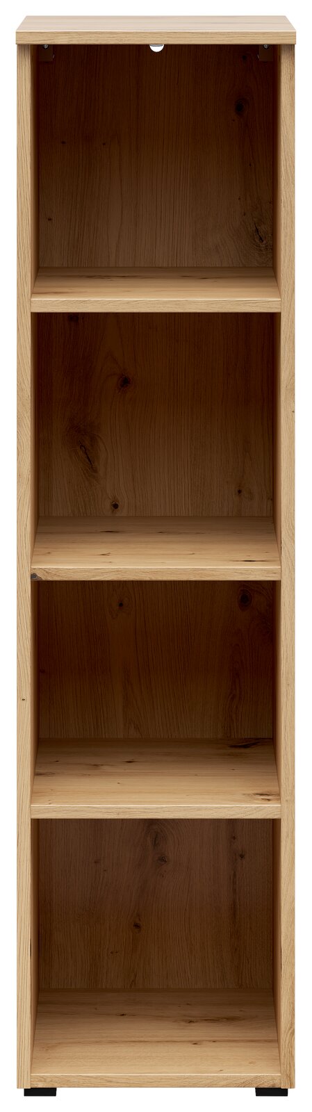 Carryhome Regal MULTISTAURAUM Holzregal mit vier offenen Fächern, frontale Ansicht