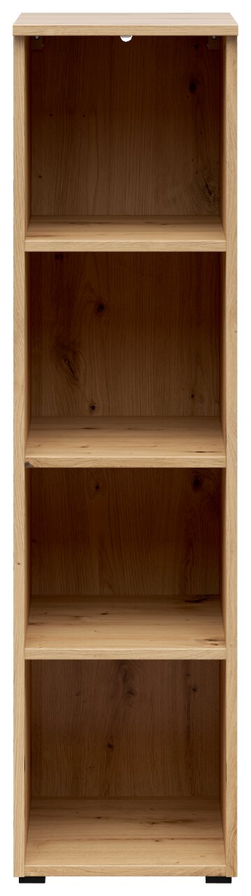 Carryhome Regal MULTISTAURAUM Holzregal mit vier offenen Fächern, frontale Ansicht