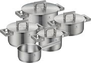 WMF Ultimate Cool Topf-Set 5-teilig aus Edelstahl, seitliche Perspektive