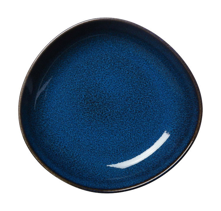 Obstschale Lave 470ml in Blau, von oben betrachtet