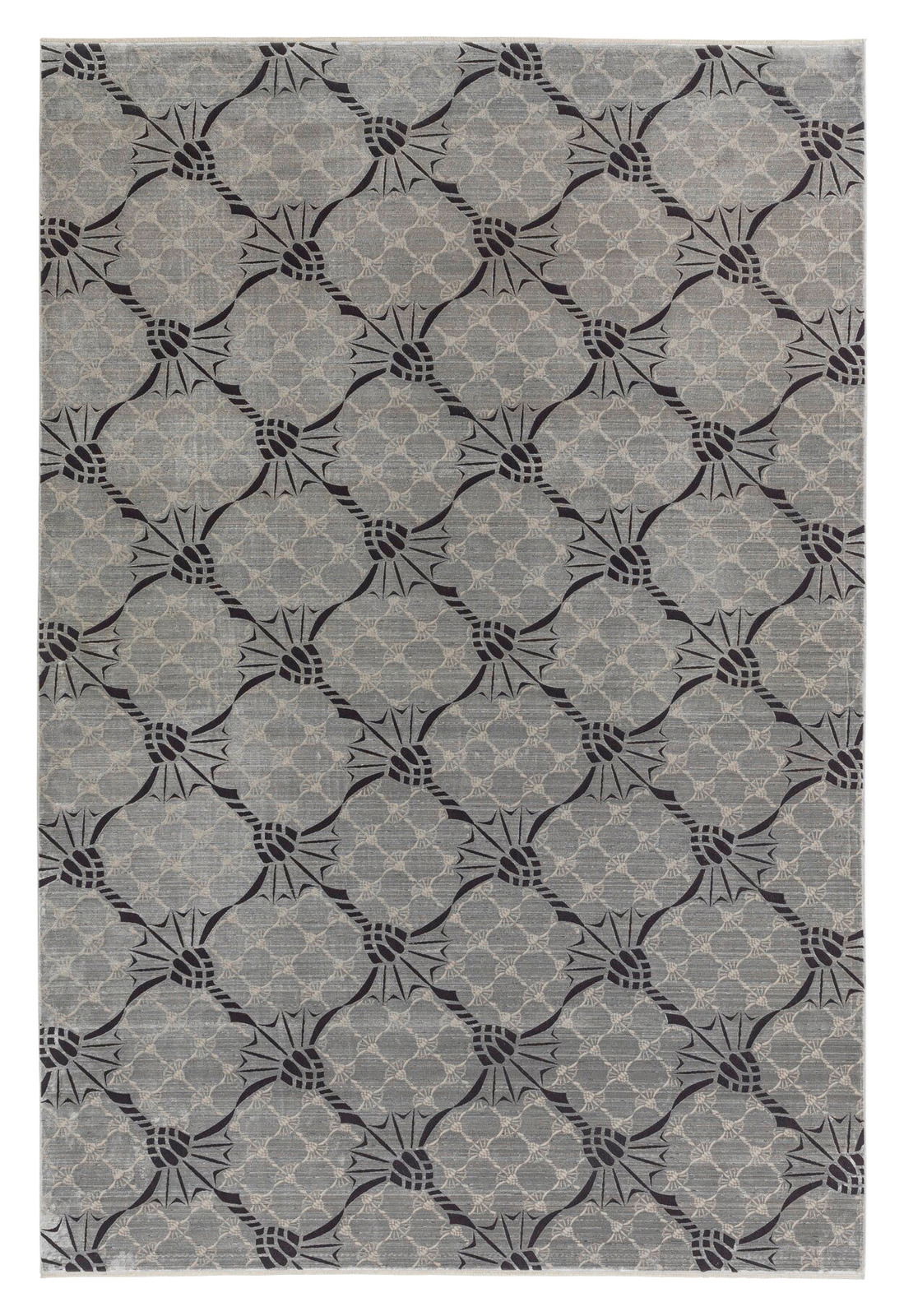 JOOP! CornflowerDouble 140x200 Bettwäsche mit grauem Kornblumenmuster, Draufsicht