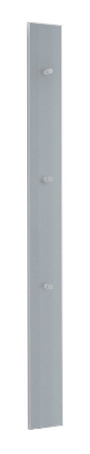 Garderobenleiste VOSS VORTINA in seitlicher Perspektive mit drei Haken auf einer schmalen, vertikalen Leiste.