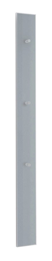 Garderobenleiste VOSS VORTINA in seitlicher Perspektive mit drei Haken auf einer schmalen, vertikalen Leiste.