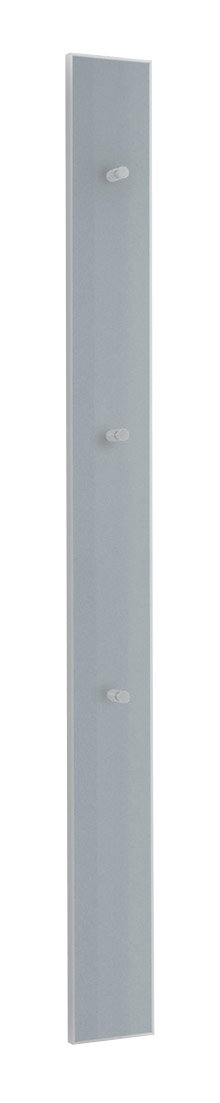 VOSS Garderobenleiste VORTINA Garderobenleiste VOSS VORTINA in seitlicher Perspektive mit drei Haken auf einer schmalen, vertikalen Leiste.