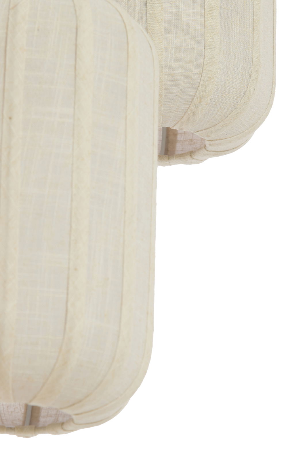 Light&Living Hängeleuchte TUFIA Nahaufnahme einer Hängeleuchte mit hellem Stoffbezug und strukturierter Oberfläche