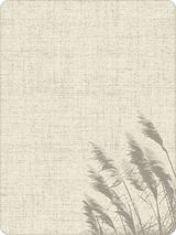 Jacquard Decke mit Gräsermuster in neutralen Tönen, Draufsicht