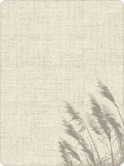 Jacquard Decke mit Gräsermuster in neutralen Tönen, Draufsicht