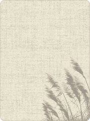 Jacquard Decke mit Gräsermuster in neutralen Tönen, Draufsicht