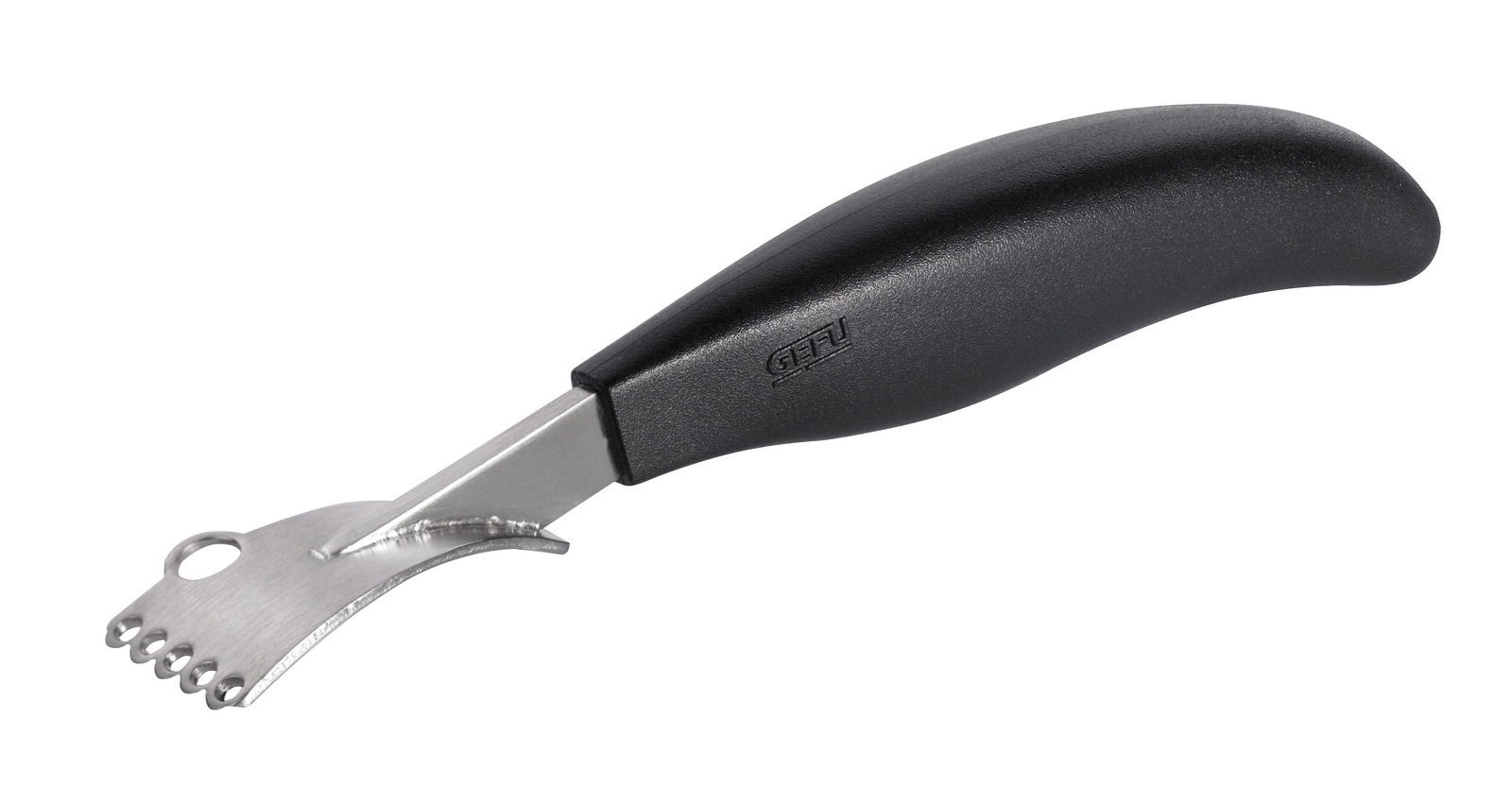 Zestenreißer CERTO mit schwarzem Griff, seitliche Perspektive