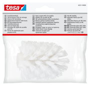Vervangende borstelkop voor toiletten van tesa, gefotografeerd vanaf de voorkant in de verpakking