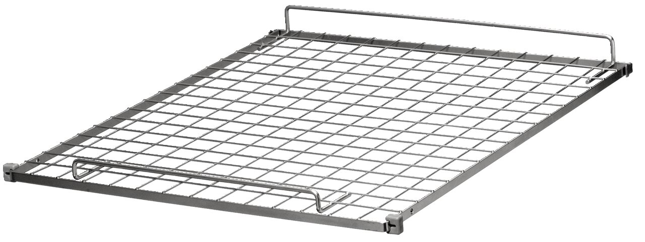Wäscheständer aus Metallgitter, perspektivisch von oben fotografiert