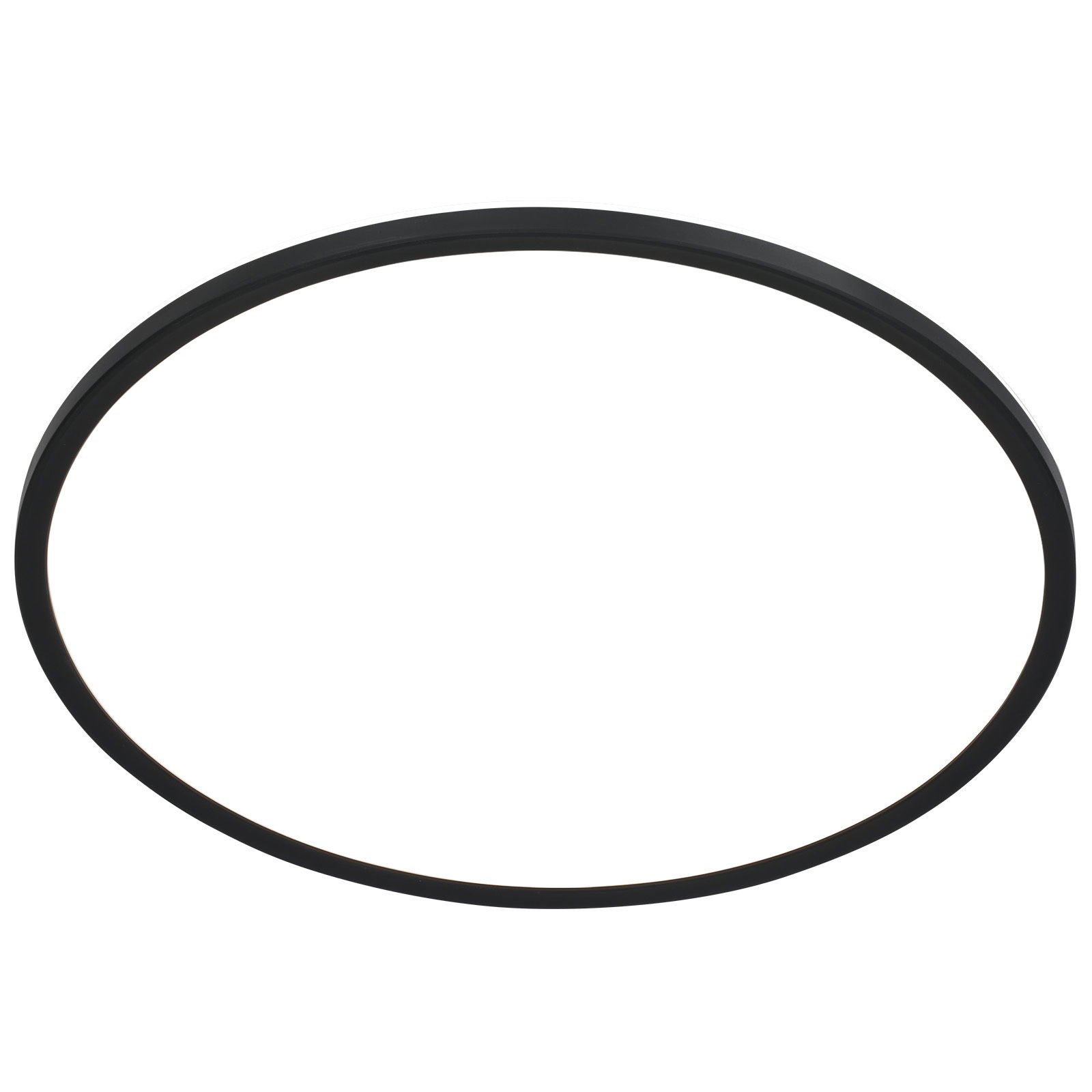 Briloner LED-Deckenleuchte SLIM Schwarze LED-Deckenleuchte in runder Form, seitliche Perspektive