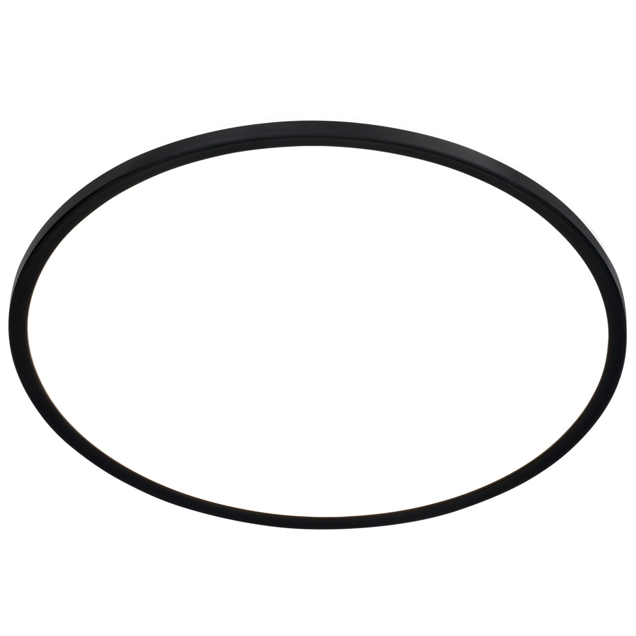 Briloner LED-Deckenleuchte SLIM Schwarze LED-Deckenleuchte in runder Form, seitliche Perspektive