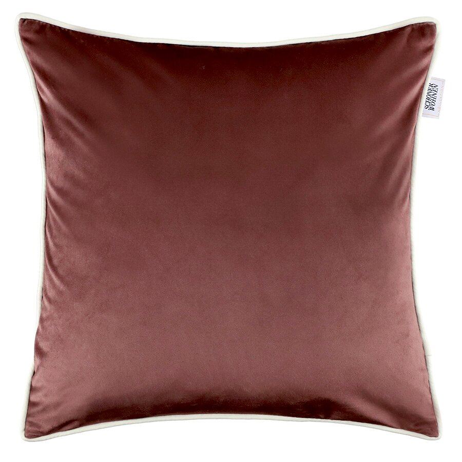 Kissenhülle in Rotbraun, quadratisch, 38x38cm, Vorderansicht